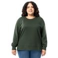thumbnail image 2 of Terra & Sky Women's Plus Size Fleece Sweatshirt, Available in 1,2, and 3- Packs, Size 0X-4X, 2 of 22