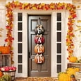 thumbnail image 6 of HaoXun 3D Visual Fall Thanksgiving Door Cover 35x71 Inch Halloween Door Curtains - Durable Polyester Decor for Holiday Party, Wall & Door Decorations (Multicolor), 6 of 9
