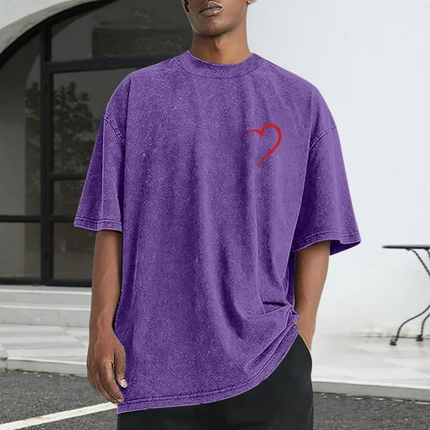 Tops para hombre, blusas y camisas de cuello redondo y manga corta para hombre, camisetas deportivas informales con estampado desgastado para hombre, blusas de cuello redondo y manga corta para hombre