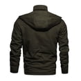 thumbnail image 6 of Men's Autumn And Winter Leisure Plus Large Size Padded Velvet Zipper Multi-pocket Lapel Long Cotton-padded Jacket Coat Jacket, 6 of 8