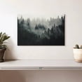 thumbnail image 2 of Elephant Stock Misty Forest Mountain Wall Art - Horizontal Canvas Wall Art - Living Room Wall Decor - Nature Canvas - Gray And Green Decor - 12" x 8", 2 of 8