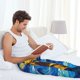 thumbnail image 5 of Fotbe Sunflower Starry Night Vibes Pantalones de Pijama para Hombre, Pantalones de Dormir, Pantalones de Casa con Cintura Ajustable y Bolsillos-X-Large, 5 of 6