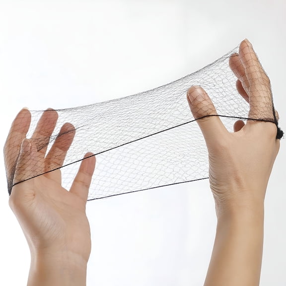 VANIDO 200 PCS Hair Nets Food Service, Invisible Breathable Bun Heads Hair Nets, Strong Durable Nylon Bouffant Cap for All Day Use in Any Kitchen Restaurant Office Ballet Bank, Perimeter 20 Inches