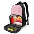 thumbnail image 2 of FOR U DESIGNS Adorable Lunch Backpack for Women Girls Elementary Middle School Bookbag with Lunch Bag Outdoor Daily Daypack Corgi Dog Paw School Bag, Pink, 2 of 7
