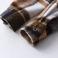 thumbnail image 5 of NIEWTR Toddler Autumn Tops Kids Flannel Shirt Jacket Plaid Long Sleeve Lapel Button Down Baby Boys Fall Shirt Coat Outwear with Pockets, 5 of 9