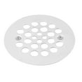 thumbnail image 2 of Westbrass D3193-50 4-1/4" Brass Shower Drain Cover, Powder Coat White, 2 of 4