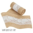 thumbnail image 1 of Cinta de arpillera con encaje blanco, 2,7 m Rollo de yute natural para la decoración de la boda de la fiesta de cumplea?os Ecomeon no, 1 of 4