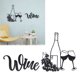 thumbnail image 5 of Decoración de pared con tema de vino ANGGREK Arte Del Hierro moderno Negro, 5 of 7