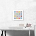 thumbnail image 2 of ARTCANVAS Mid-Century Modern 4-Pointed Stars Canvas Art Print - Size: 12" x 12" (0.75" Deep), 2 of 9