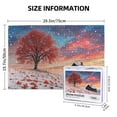 thumbnail image 5 of 1000 PCS 1000 piece Wooden puzzle for adults Winter Landscape Illustration,Brain Challenge,Stunningly Vibrant Colors,1000 Piece Jigsaw Puzzle for Adults Challenging Charm Puzzle for Game Night, 5 of 6