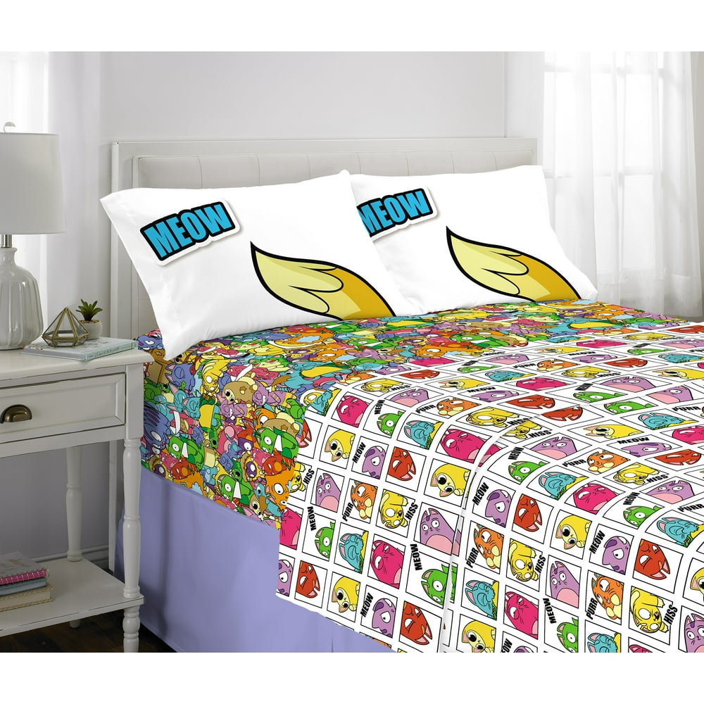 Lost Kitties Sheet Set, Kids Bedding, 4Piece Full Size