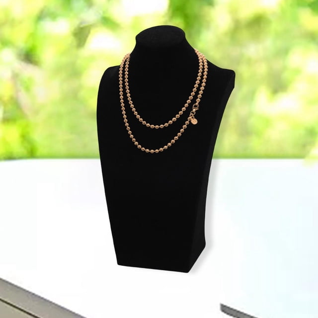 Colgante Cadena Joyas Busto Maniquí DYNWAVEMX 20 cm negro exhibición del collar