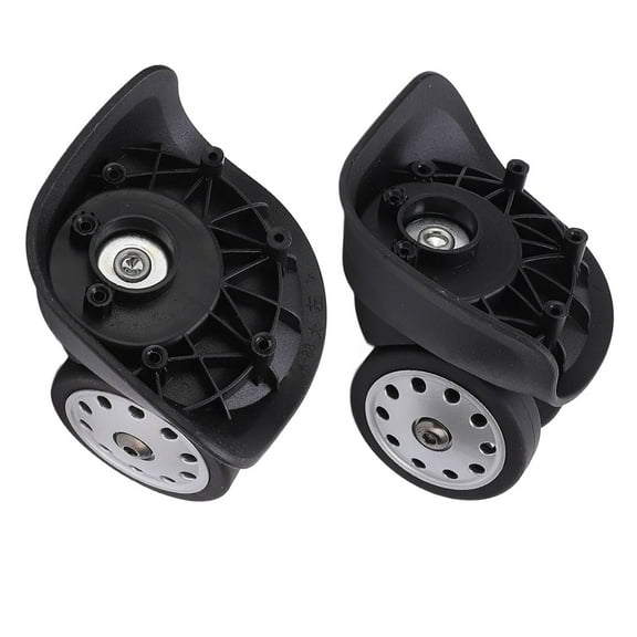 FIGT-Luggage Wheels Replacement, 2Pcs A88 Porous Wheel Suitcase Luggage Replacement Casters for Travel Bags Large Size, Suitcase Luggage Casters Luggage (L Black)【0508】
