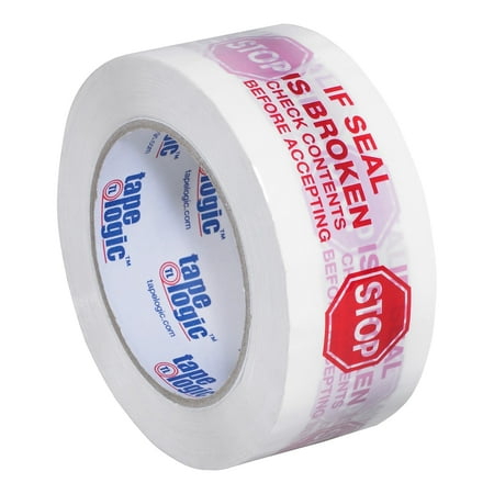 UPC: 0848109023977 | Tape Logic Pre-Printed Carton Sealing Tape Stop If Seal Is Broken… 2.2 Mil 2 T902P016PK