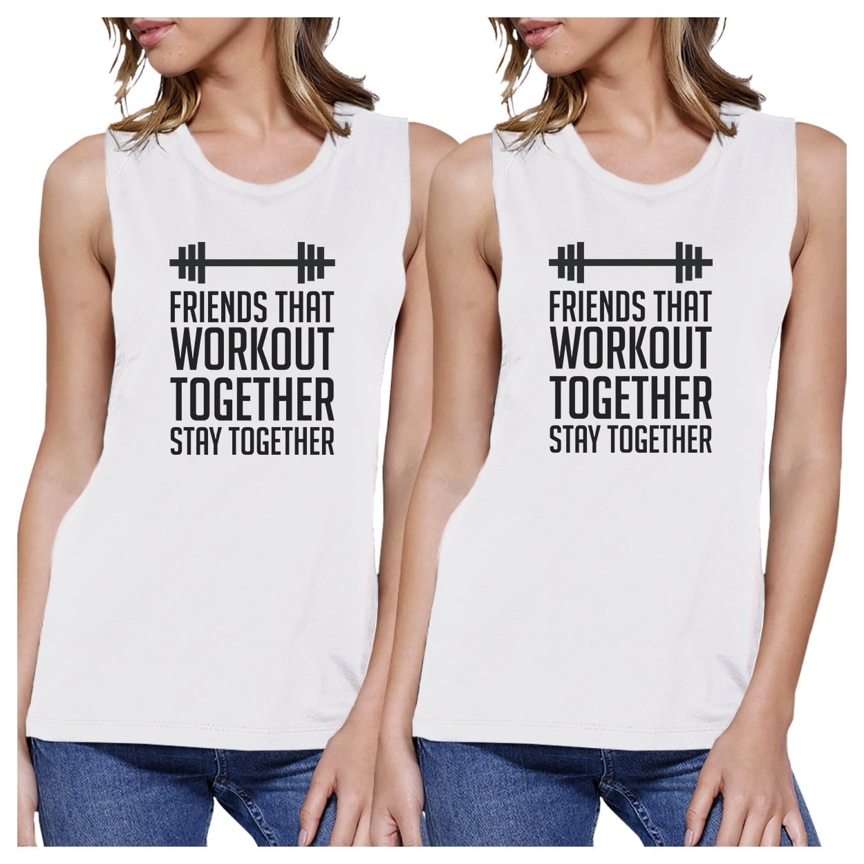 Friends Workout Together Unique Best Friend Matching Muscle Tees