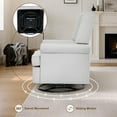 thumbnail image 4 of Swivel Glider Rocking Recliner,Comfortable Upholstered Rocker Recliner with 360° Swivel Motion,Nursery Breastfeeding Maternity Chair for Living Room, Office, Bedroom, 4 of 4