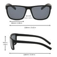 thumbnail image 7 of Men's Sporty Polarized Sunglasses - Black Frame / Smoke Lens, 7 of 7