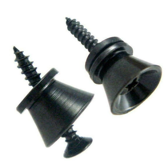 Guitar Bass Chrome Metal End Pin Strap Buttons Cushion Screws Accessories 32pcs