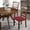 Red, variant on 6 Pcs Stretch Elastic Chair Seat Covers, Removable Washable Chair Slipcover Compatible for Dining Room/Kitchen Chairs, Machine-Washable