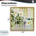 thumbnail image 4 of Stupell Industries Contemporary Color Chart Daffodils Gold Floating Frame Canvas Art, 18 x 18, by Shirley Novak, 4 of 8
