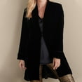 thumbnail image 5 of Women's Casual Velvet Long Cardigan Jacket Loose Suit Style Blazer Outer​​, 5 of 9