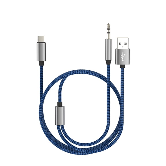 USB C to 3.5mm Audio USB Charger Cable 1.2M for Apple Headphone AUX Jack Adapter for iPhone16 15 Compatible for Samsung S25 Splitter for iPad Android Earphone Music Stereo Charging Car Accessorie