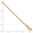 thumbnail image 2 of FJC Finejewelers 14 kt Yellow Gold 1.10mm Concave Box Chain 18 Inches x 1.1 mm, 2 of 8
