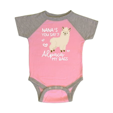 

Inktastic Nana s You Say Alpaca My Bags Gift Baby Boy or Baby Girl Bodysuit