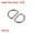 Silver Tone, variant on Metal D Ring 0.39"(10mm) D-Rings Buckle for Hardware Bags Belts Craft DIY Accessories Bronze Tone, 150pcs