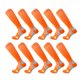 thumbnail image 1 of Medias de fútbol con protección para las piernas, disponibles para hombres y mujeres, medias de presión, medias cómodas (naranja), 1 of 5