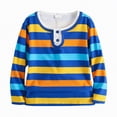 thumbnail image 4 of HCNTES Teen Boys Long Sleeve Polo Shirts 2-15Years Casual School Uniform Spring Fall Outfits(Dark Blue,11-12 Years), 4 of 4
