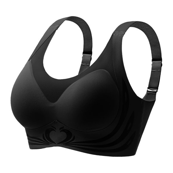 Women's Seamless Bra with Womens Bras Push up Women Bras plusack Front Side Buckle Lace Large Bras for Women Wireless Bras Edge Design Ideal for Running Sports Bra Womens Bras Comfortable