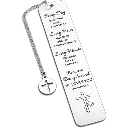 Baptism Gifts for Girl Boys- Christian Bookmarks Gifts for Teen Bible Verses Gifts for Goddaughter Godson First Communion Christening Gifts for Friend Stocking Stuffers for Women Men Christmas Gifts