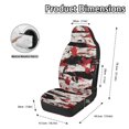 thumbnail image 6 of POLERO Polyester Car Front Seat Cover for Automotive, Elastic Removable Front Seat Covers, Red Splatter Stripe Pattern, 6 of 12