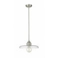 thumbnail image 2 of 1 Light Pendant In Modern Style-6.25 Inches Tall And 14 Inches Wide-Brushed Nickel Finish-Clear Glass Color Z-Lite 821P14-Bn, 2 of 2