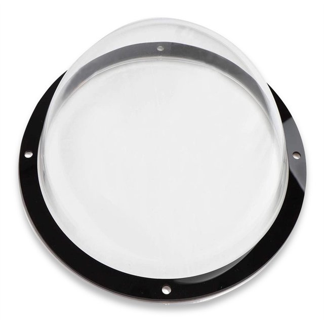 Acrílico PET BURBUCE Ventana Transparente Puerta Vista Vista Cúpula Césped Césped Cerrojo Backyard Frente Porche Animales grandes Accesorios Bebé negro Yuarrent PT003570-01B