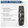 thumbnail image 6 of 2Pcs 4.80/4.00-8 Tires 4.80x4.00-8 8" Lawn Garden Tires 4.80x4.00x8 4.80-4.00-8 Turf Lawnmower Tractor Golf Cart Tubeless Tire, 6 of 7