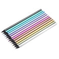 thumbnail image 1 of 12 Colors Metallic Pencils NOn toxic Black Wood Colored Pencils Set for Coloring Books, 1 of 14