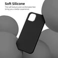 thumbnail image 6 of Compatible for iPhone 13 Case and iPhone 14 Case 6.1 Inch with Slim Silicone Shockproof Protective Phone Case for iPhone 13/iPhone 14 with [Soft Touch Microfiber Lining]-Black, 6 of 14