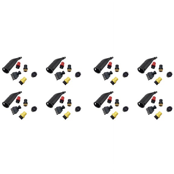 8X Cepillo de Boquilla de Hendidura para Limpiador de Vapor, Cabezal de Boquilla de Aspersor, Cepillo Plano para  SC1 / SC2 / SC3 / SC4 / SC5, Cepillo Limpiador de Vapor