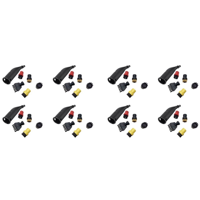 8X Cepillo de Boquilla de Hendidura para Limpiador de Vapor, Cabezal de Boquilla de Aspersor, Cepillo Plano para SC1 / SC2 / SC3 / SC4 / SC5, Cepillo Limpiador de Vapor