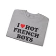 thumbnail image 3 of French France Wife Girlfriend Husband Sweatshirt Gifts Crew Neck Shirt Long, 3 of 5