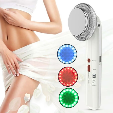 Beauty Slimming Equipment WALFRONT 7 IN 1 EMS Ultrasonic Body Beauty Device LED Photon Therapy Face Massager Fat Removal Body Slimming Machine Handheld Body Burn Fat Tool ()