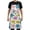Colorful Pastel Flowers, variant on Hand Drawn Cloud Star Kitchen Apron with 2 Pockets Adjustable waterproof Cooking Aprons for Women Men Chef