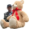 thumbnail image 3 of 3ft Giant Teddy Bear Fully Stuffed Extra Soft & Packed in Big Box Ready to Hug, 38 inches Large Stuffed Animal by Big Plush Hand Stuffed in USA Valentine Plushie, 3 of 7
