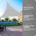 BELLE DURA 12'X12'X12' Triangle YPF5 Light Grey Sun Patio Shade Sail