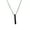 Black, variant on Yesbay Men Necklace Stainless Steel Solid Color Chain Lightweight Male Pendant Gift