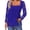 Blue, variant on Women Summer Tops Women's Fashion Solid Backless T Shirts Crop Top Casual Long Sleeve Sexy Long Top Striped Oversized Satin Button down Women Shirts Teen Blouse plus Size Separates Womens Pink 5XL