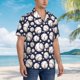 thumbnail image 3 of Balery Cute Basebal Camisas hawaianas de manga corta para hombre, camisas playeras de corte holgado, camisas de vacaciones con botones,XX-Large, 3 of 7