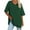 Green, variant on Scyoekwg Short Sleeve Shirts for Women Loose Comfy Blouse Tshirt V-Neck Basic Tops Going Out Tops Classic Solid Color Casual Blouses (Black,L)